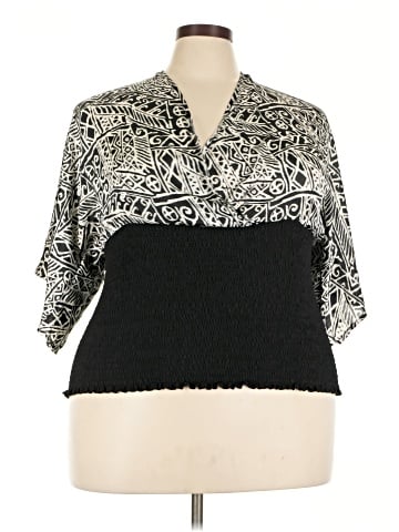 Dots Short Sleeve Blouse (view 1)