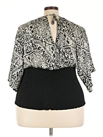 Dots Short Sleeve Blouse (view 2)