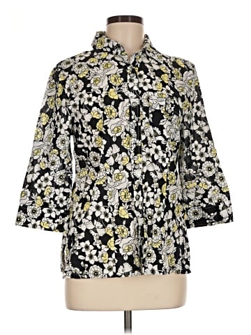 Karen Scott 3/4 Sleeve Blouse (view 1)