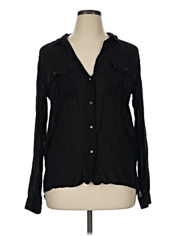 James Perse Long Sleeve Blouse (view 1)
