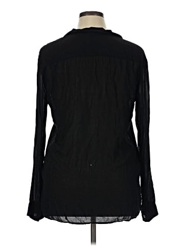 James Perse Long Sleeve Blouse (view 2)