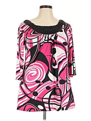 Lane Bryant Outlet 3/4 Sleeve T-Shirt (view 1)