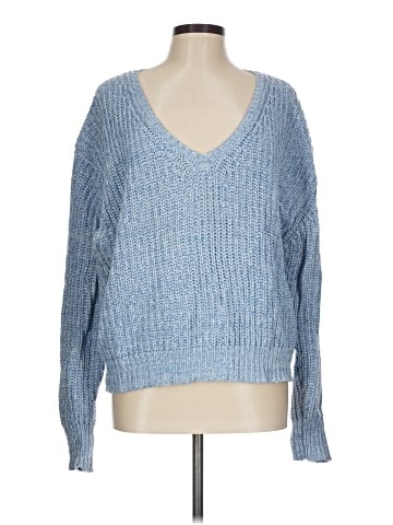 Aqua Pullover Sweater (view 1)
