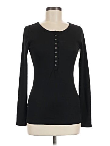Doublju Long Sleeve Henley (view 1)