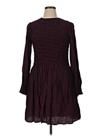 Madewell Long-Sleeve Smocked Mini Dress (view 1)