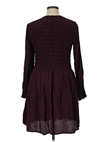 Madewell Long-Sleeve Smocked Mini Dress (view 2)