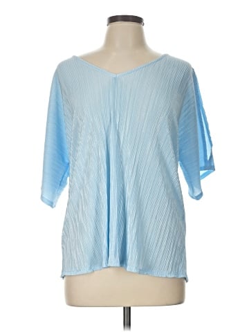 JM Collection Short Sleeve Blouse (view 1)