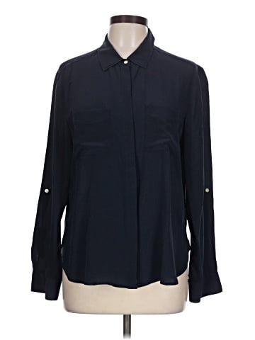 Ann Taylor Long Sleeve Silk Top (view 1)