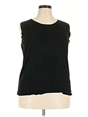 August Silk Sleeveless T-Shirt (view 1)