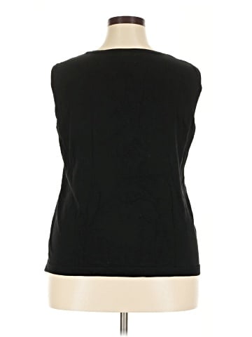 August Silk Sleeveless T-Shirt (view 2)