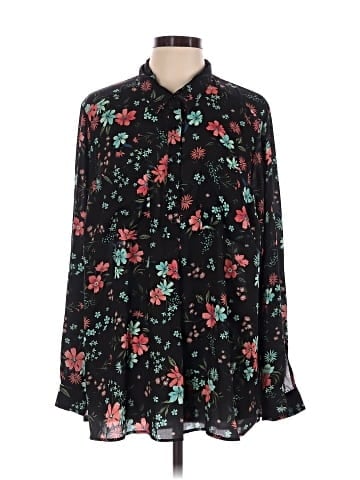 Lane Bryant Long Sleeve Blouse (view 1)