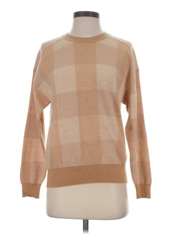 Madewell Merino Wool Sweatshirt in Plaid (view 1)