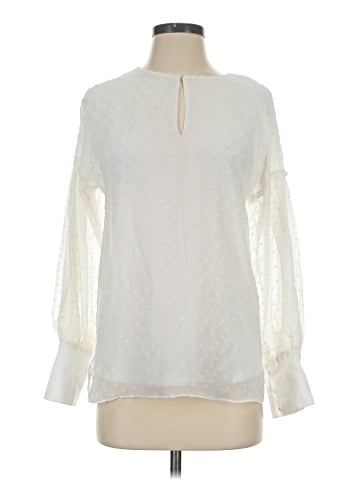 Essentials by ABS Long Sleeve Blouse (view 1)