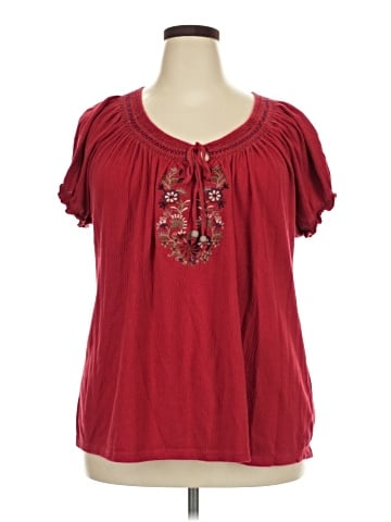 Laura Scott Short Sleeve Blouse (view 1)