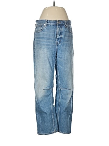 Madewell The Darted Barrel-Leg Jean in Dobbins Wash (view 1)