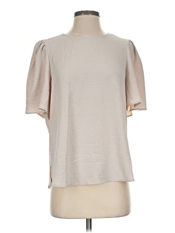 Adrianna Papell Short Sleeve Blouse (view 1)