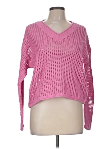 Madewell Open-Stitch V-Neck Pullover Sweater (view 1)