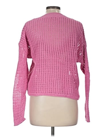 Madewell Open-Stitch V-Neck Pullover Sweater (view 2)