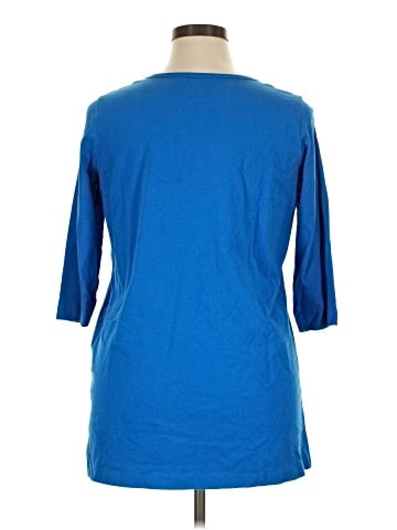 Woman Within 3/4 Sleeve T-Shirt (view 2)