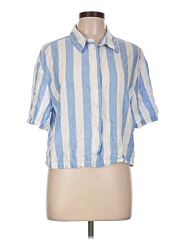 H&M Short Sleeve Button-Down Shirt (view 1)