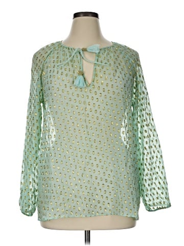 Lilly Pulitzer Long Sleeve Silk Top (view 1)