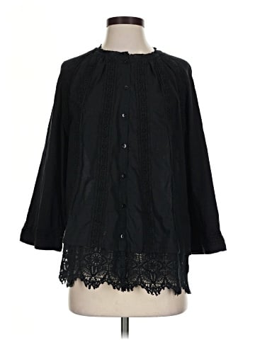 LOGO by Lori Goldstein 3/4 Sleeve Blouse (view 1)
