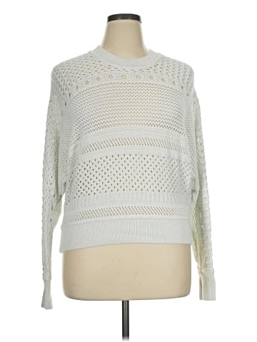 Madewell Open-Stitch Cotton Pullover Sweater (view 1)