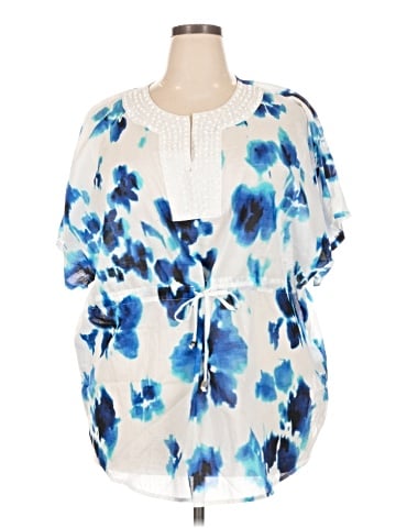MICHAEL Michael Kors Short Sleeve Blouse (view 1)