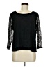 MULTIPLES 100% Polyester Black 3/4 Sleeve Top Size M - photo 1