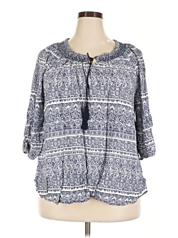 Faded Glory 3/4 Sleeve Blouse (view 1)