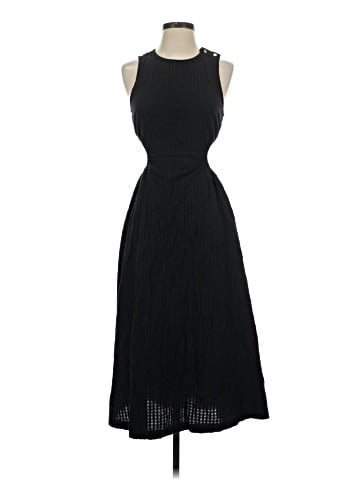 Madewell Seersucker Cutout Midi Dress (view 1)
