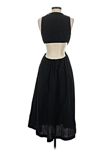Madewell Seersucker Cutout Midi Dress (view 2)