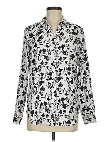 Ann Taylor Long Sleeve Blouse (view 1)