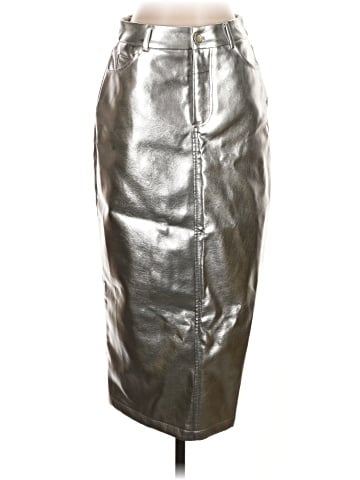 7 For All Mankind Faux Leather Skirt (view 1)