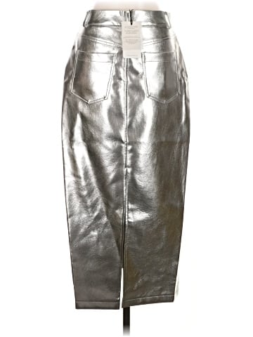7 For All Mankind Faux Leather Skirt (view 2)