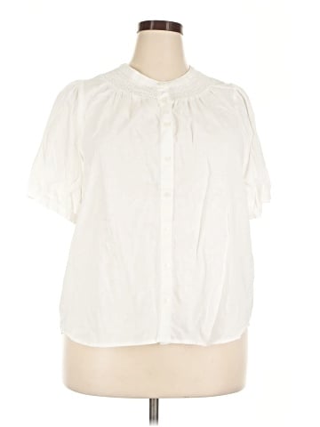 J.Crew Factory Store Short Sleeve Blouse (view 1)