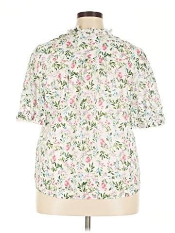 J.Crew Factory Store Short Sleeve Blouse (view 2)