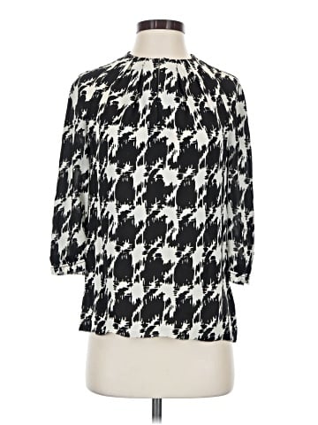 Tory Burch 3/4 Sleeve Silk Top (view 1)