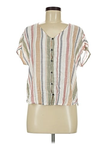 Maurices Short Sleeve Blouse (view 1)
