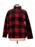 J.Jill 100% Polyester Plaid Black Red Pullover Sweater Size L - photo 1