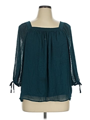 LC Lauren Conrad 3/4 Sleeve Blouse (view 1)