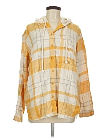 American Eagle Outfitters Long Sleeve Button-Down Shirt (view 1)
