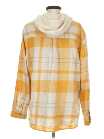American Eagle Outfitters Long Sleeve Button-Down Shirt (view 2)