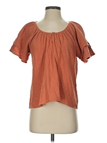 Madewell Texture &amp; Thread Tiered-Sleeve Top (view 1)