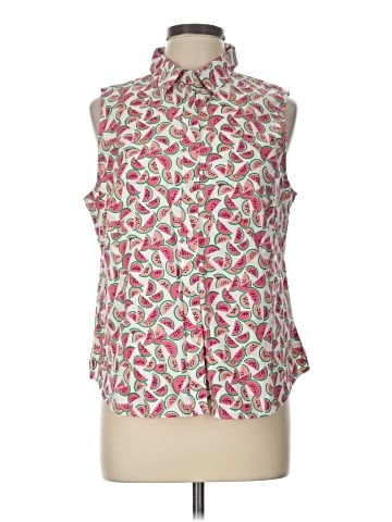 J.Crew Factory Store Sleeveless Button-Down Shirt (view 1)