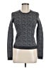 Theory 100% Wool Chevron-herringbone Gray Wool Pullover Sweater Size M - photo 1