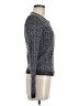 Theory 100% Wool Chevron-herringbone Gray Wool Pullover Sweater Size M - photo 4