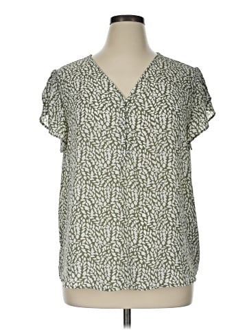 Ann Taylor LOFT Outlet Short Sleeve Blouse (view 1)