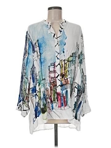 Lemon Grass 3/4 Sleeve Blouse (view 1)
