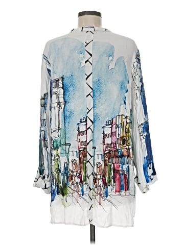 Lemon Grass 3/4 Sleeve Blouse (view 2)